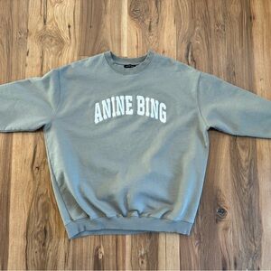 Anine Bing Gray/green Sweatshirt